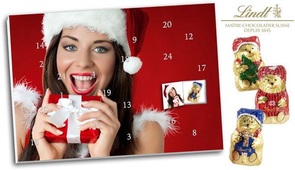 Foto Adventskalender mit Lindt®-Schokolade